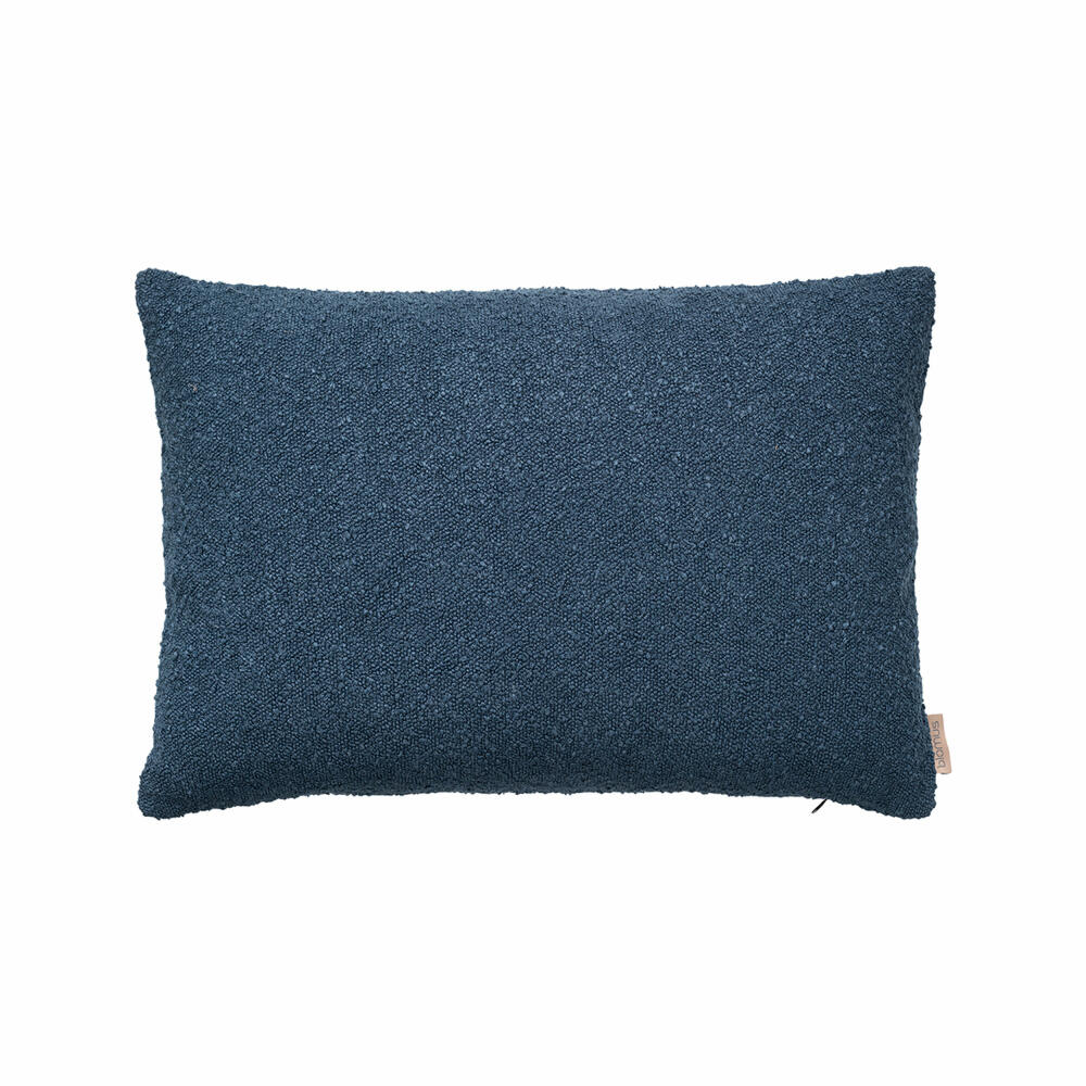 Blomus Kissenbezug Boucle, Kissenhülle für Kopf- oder Sofakissen, Midnight Blue, 40 x 60 cm, 66606