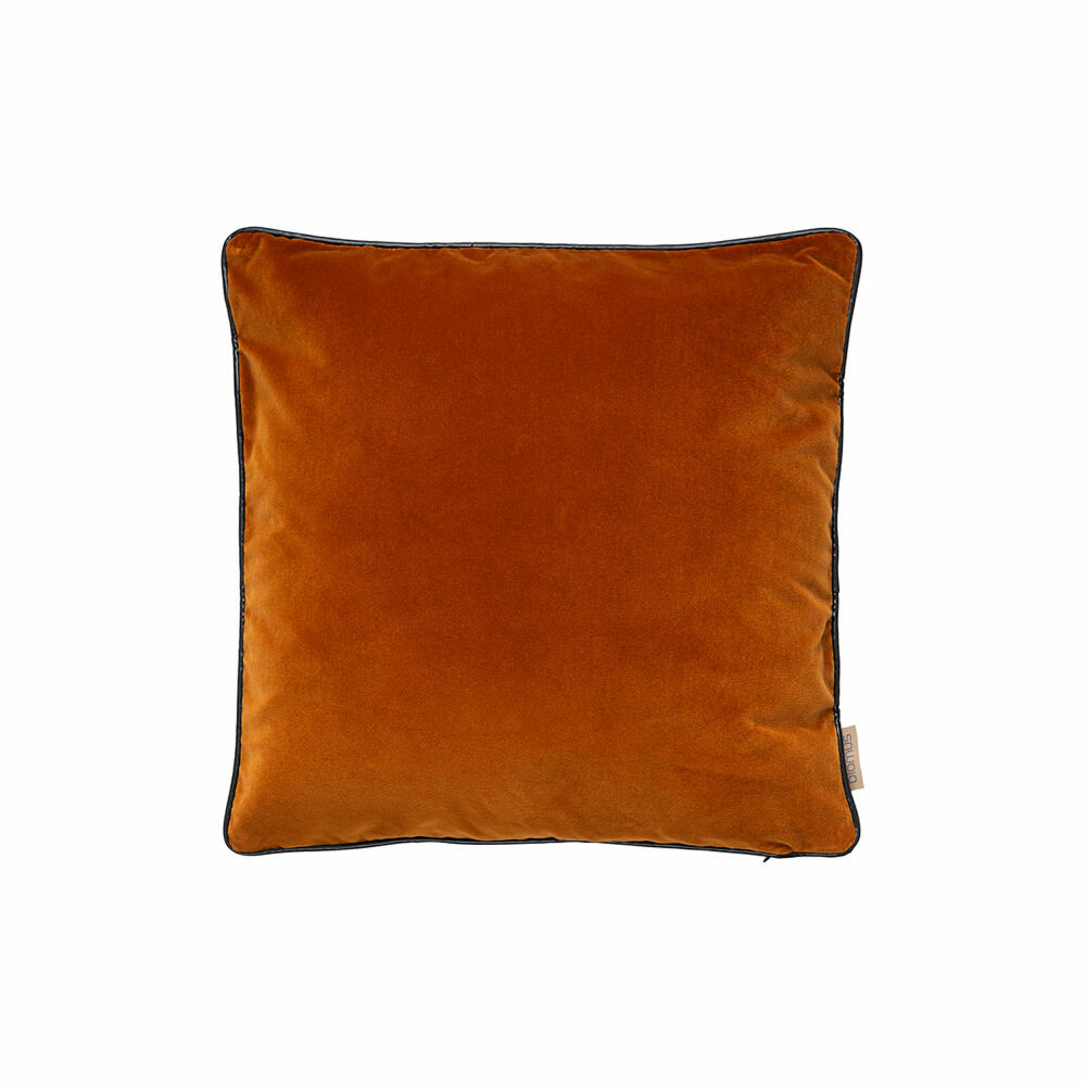 Blomus Velvet cushion cover, cushion cover for head or sofa cushions, cotton, rustic brown, 40 x 40 cm, 66554