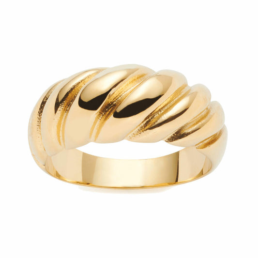 Leonardo Jewels Ring Giro, Fingerring, Schmuck, Edelstahl, Golden, Größe 18, 022163