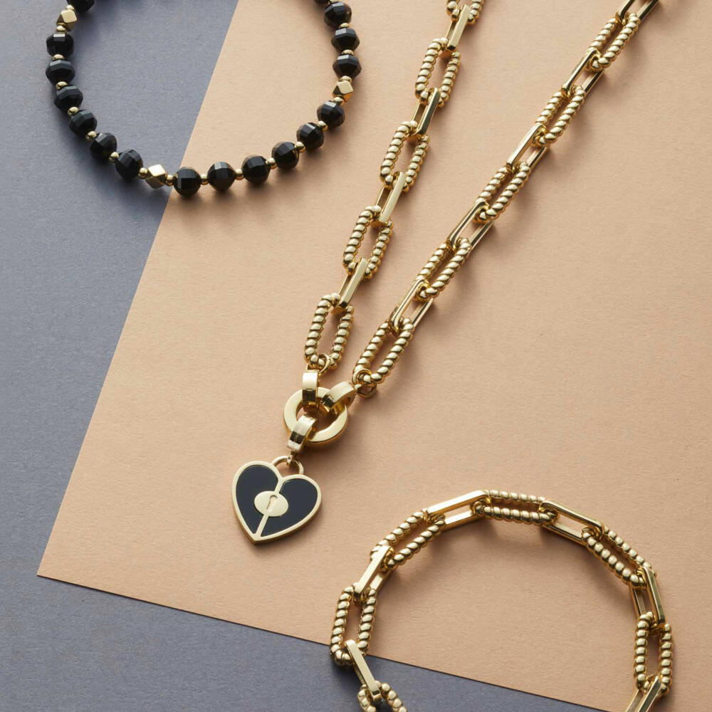 Leonardo Jewels Armband Moni Clip&Mix, Armreif, Armschmuck, Edelstahl, Golden, 022233