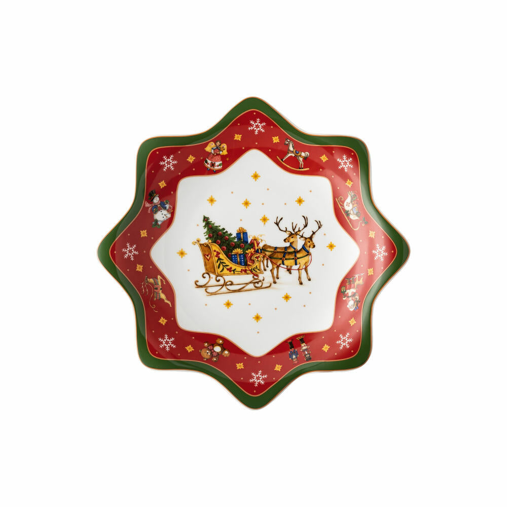 Hutschenreuther Star Bowl Happy Wintertime, Serving Bowl, Porcelain, Multi-Coloured, 25 cm, 02488-727470-25453