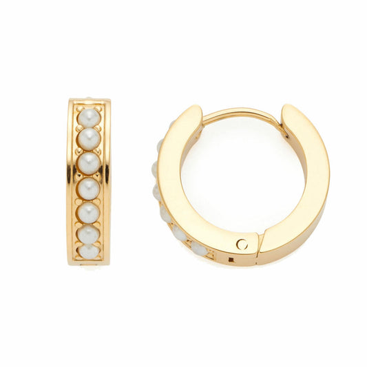 Leonardo Jewels Creole Inka set of 2, stud earrings, earrings, stainless steel, golden, 022064