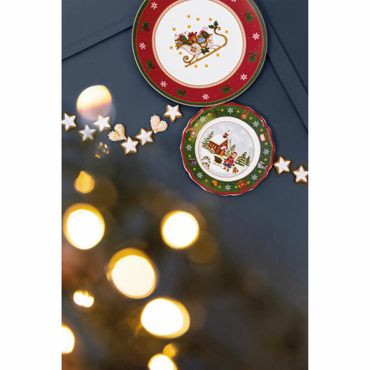Hutschenreuther Plätzchenteller Happy Wintertime Red, Servierplatte, Porzellan, Mehrfarbig, 31 cm, 02488-727471-12785