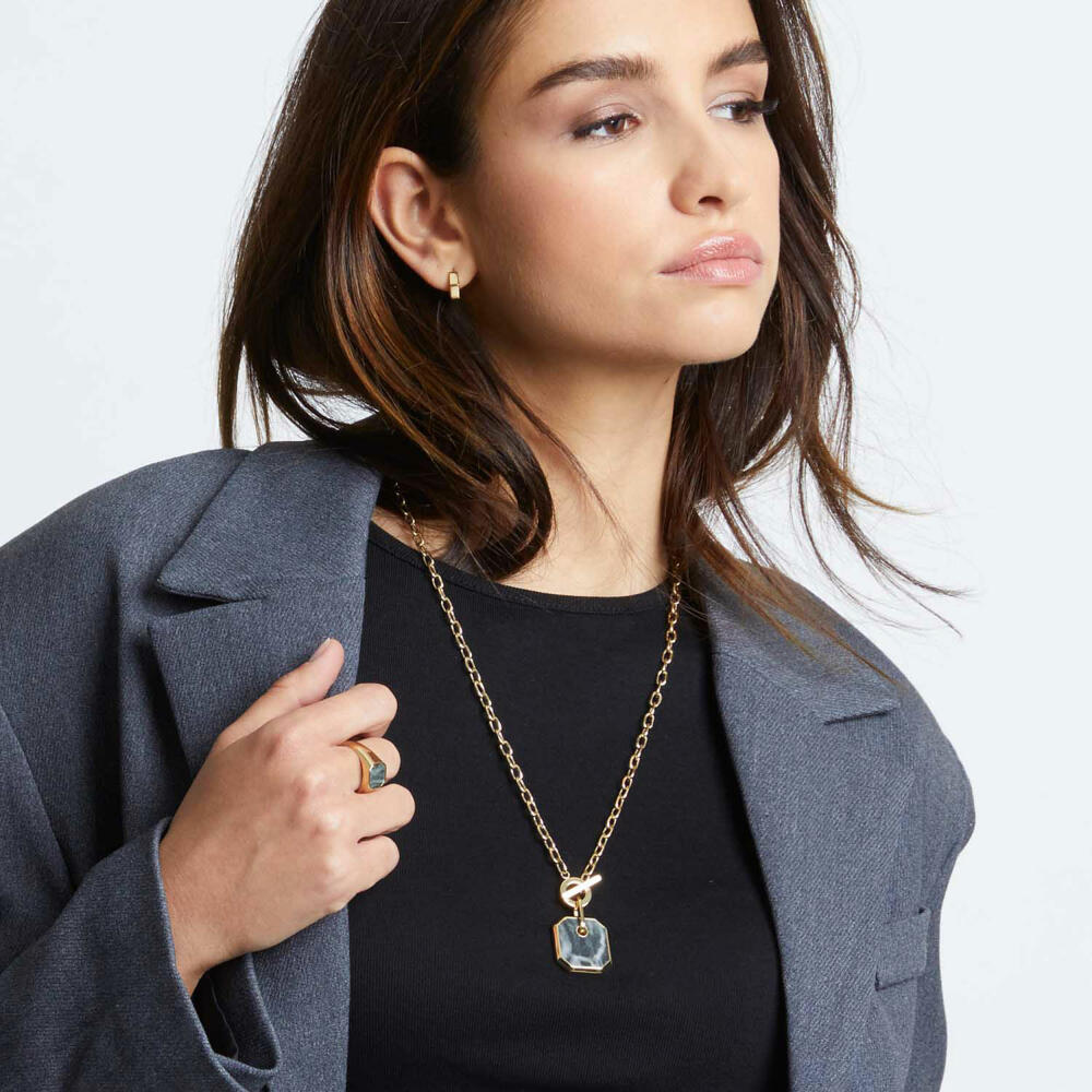 Leonardo Jewels Ring Lira, Fingerring, Schmuck, Edelstahl, Anthrazit, Größe 19, 022175