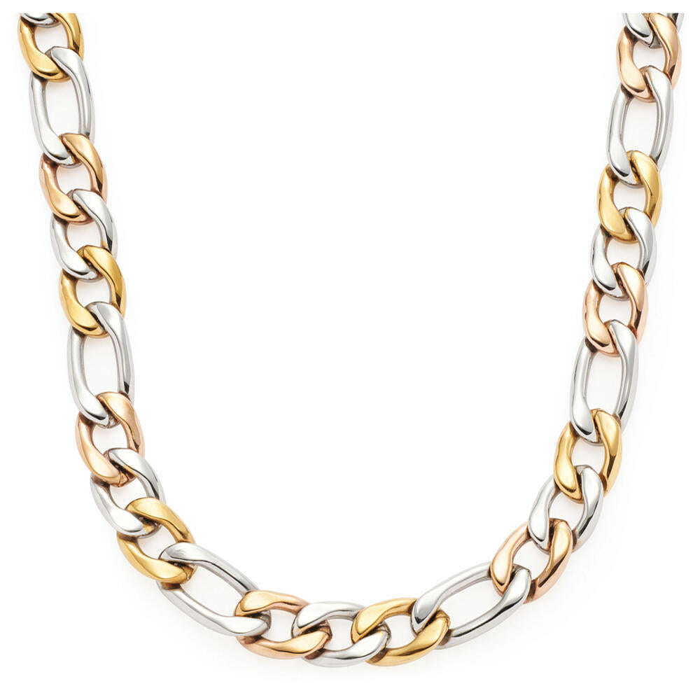 Leonardo Jewels Halskette Tricolore, Kette, Halsschmuck, Edelstahl, Tricolor, 022068