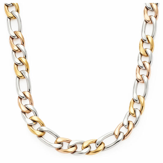 Leonardo Jewels Halskette Tricolore, Kette, Halsschmuck, Edelstahl, Tricolor, 022068