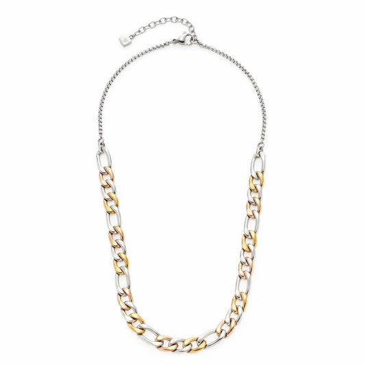Leonardo Jewels Halskette Tricolore, Kette, Halsschmuck, Edelstahl, Tricolor, 022068