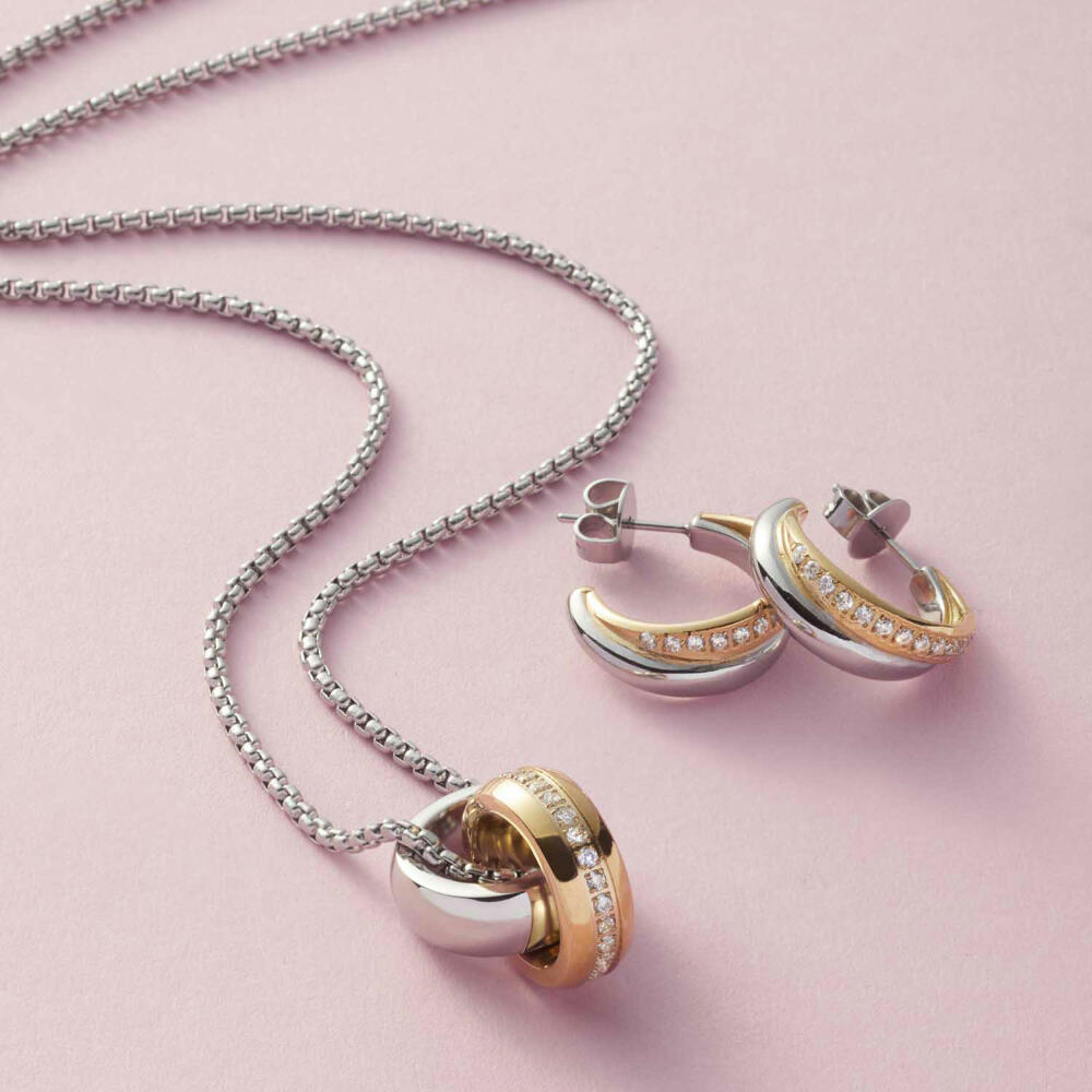Leonardo Jewels Halskette Vineta, Kette, Halsschmuck, Modeschmuck, Edelstahl, Bicolor, 022158