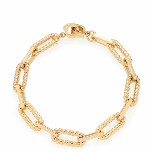 Leonardo Jewels Armband Moni Clip&Mix, Armreif, Armschmuck, Edelstahl, Golden, 022233