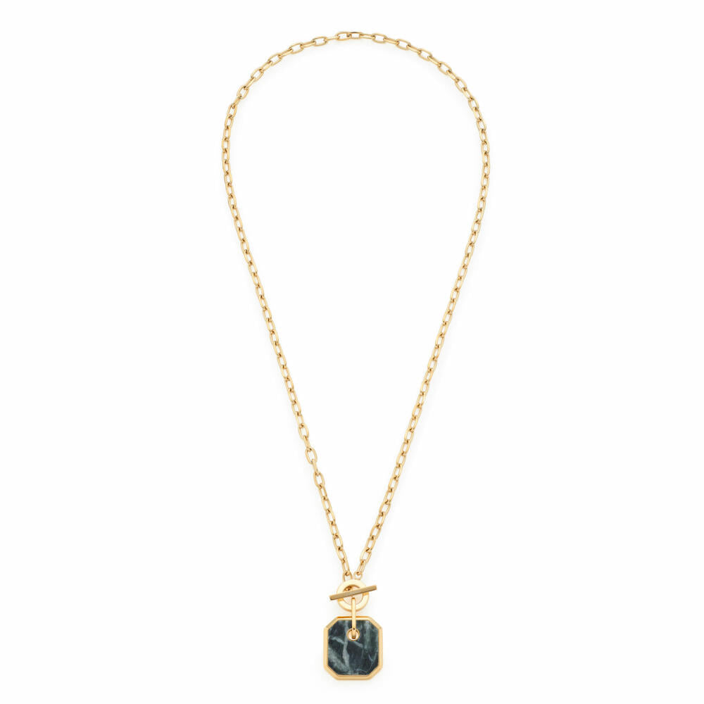 Leonardo Jewels Halskette Lira, Kette, Halsschmuck, Modeschmuck, Edelstahl, Anthrazit, 022172