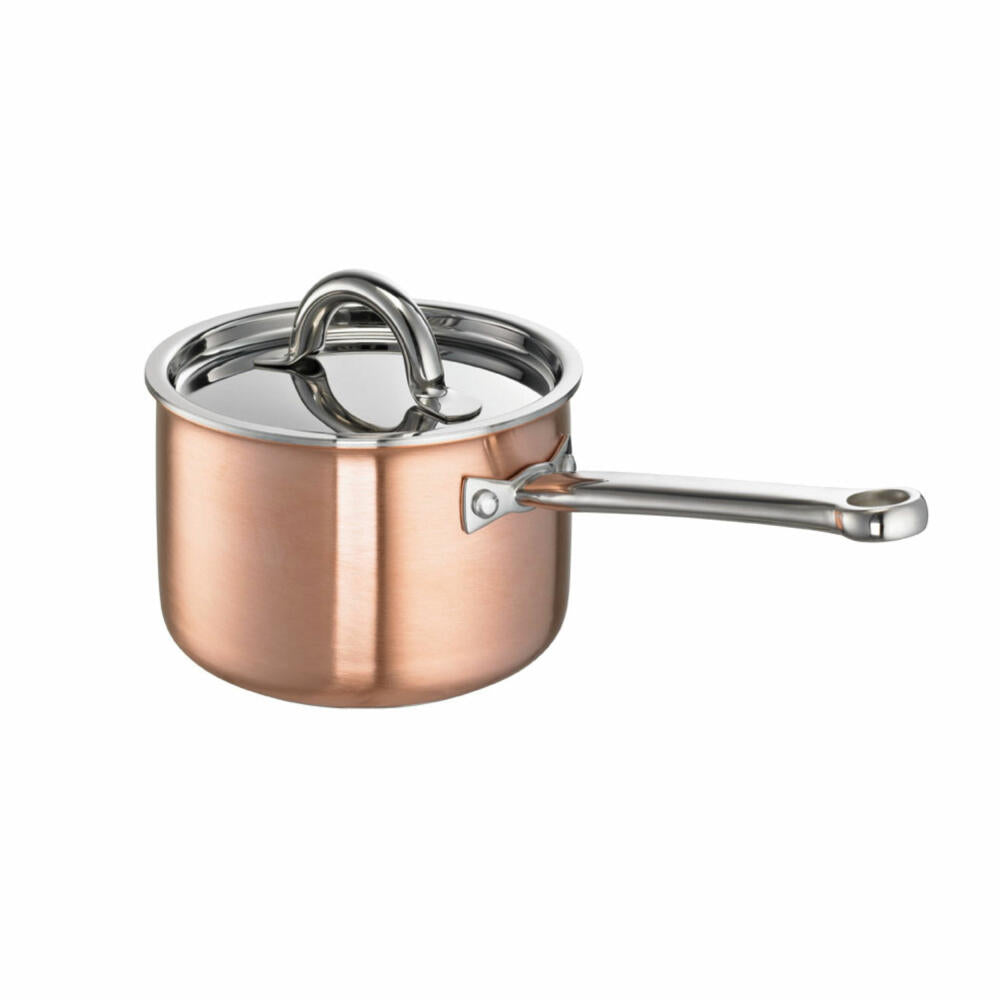 Schulte-Ufer saucepan De Luxe i, high, incl. lid, stainless steel 18/10, 16 cm, 1.5 L, 9520-16 i