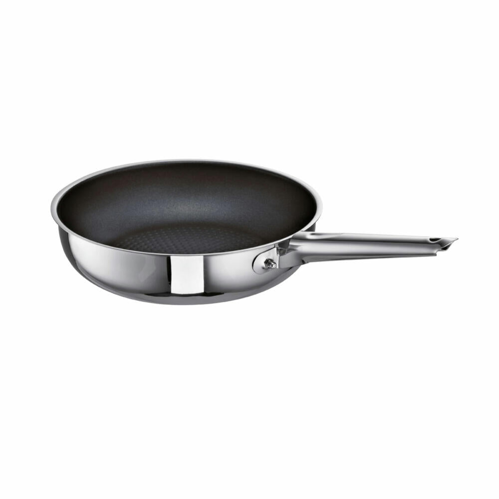 Schulte-Ufer frying pan Romana i XXStrong, high, serving pan, stainless steel 18/10, 24 cm, 6870-24 i