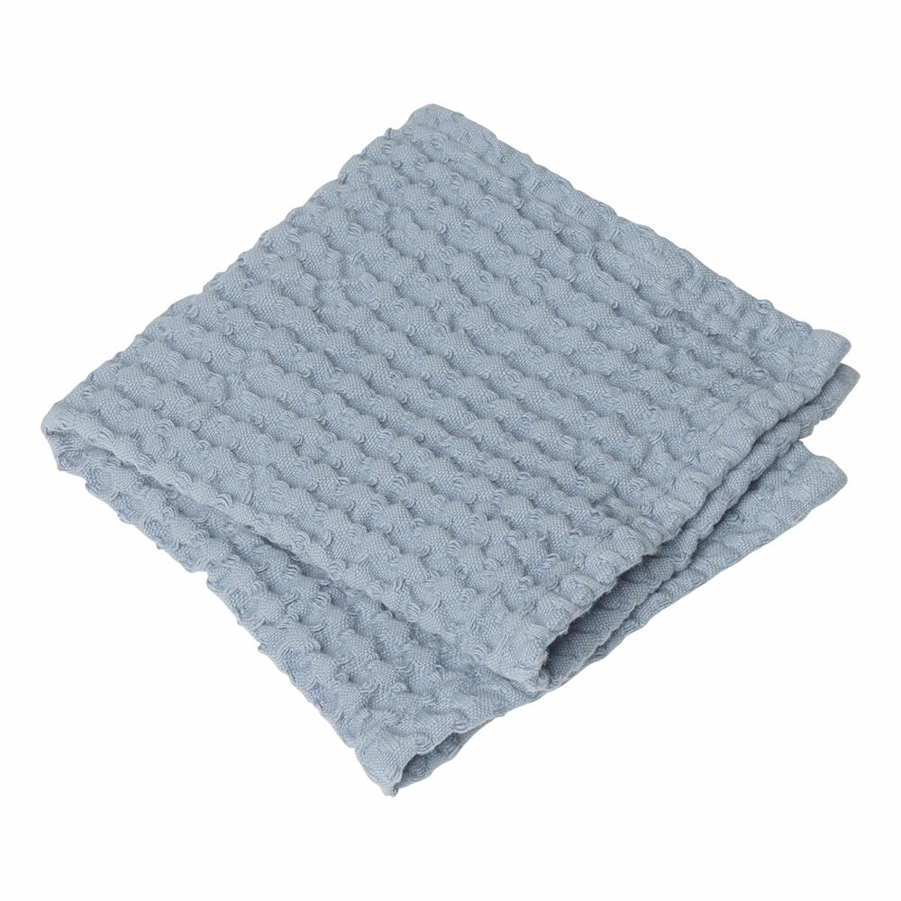 Blomus CARO Gästehandtücher 2er Set, Gästetuch, Handtuch, Baumwolle, ashley blue, 30 x 30 cm, 69184