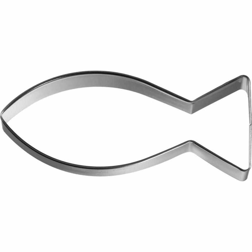 Birkmann cookie cutter Christian fish, cookie cutter, cookie shape, biscuit, biscuits, stainless steel, 10 cm, 197701