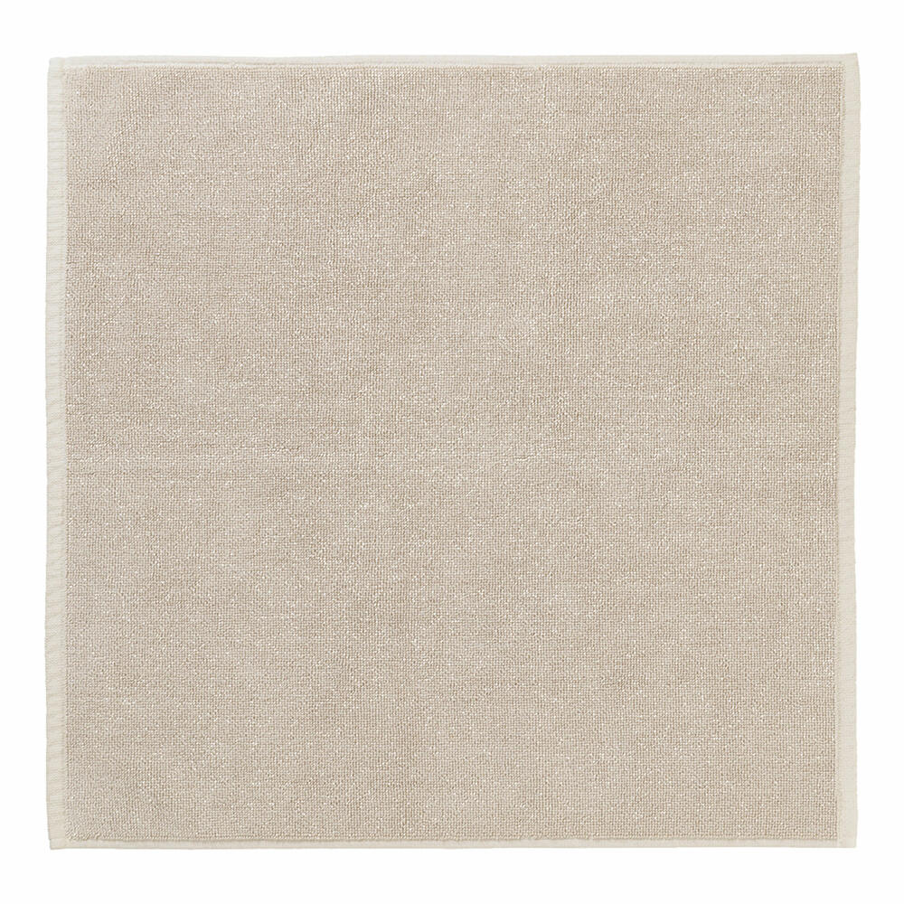 Blomus PIANA Badematte, Badezimmermatte, Fußmatte, Baumwolle, Moonbeam, 55 x 55 cm, 69147