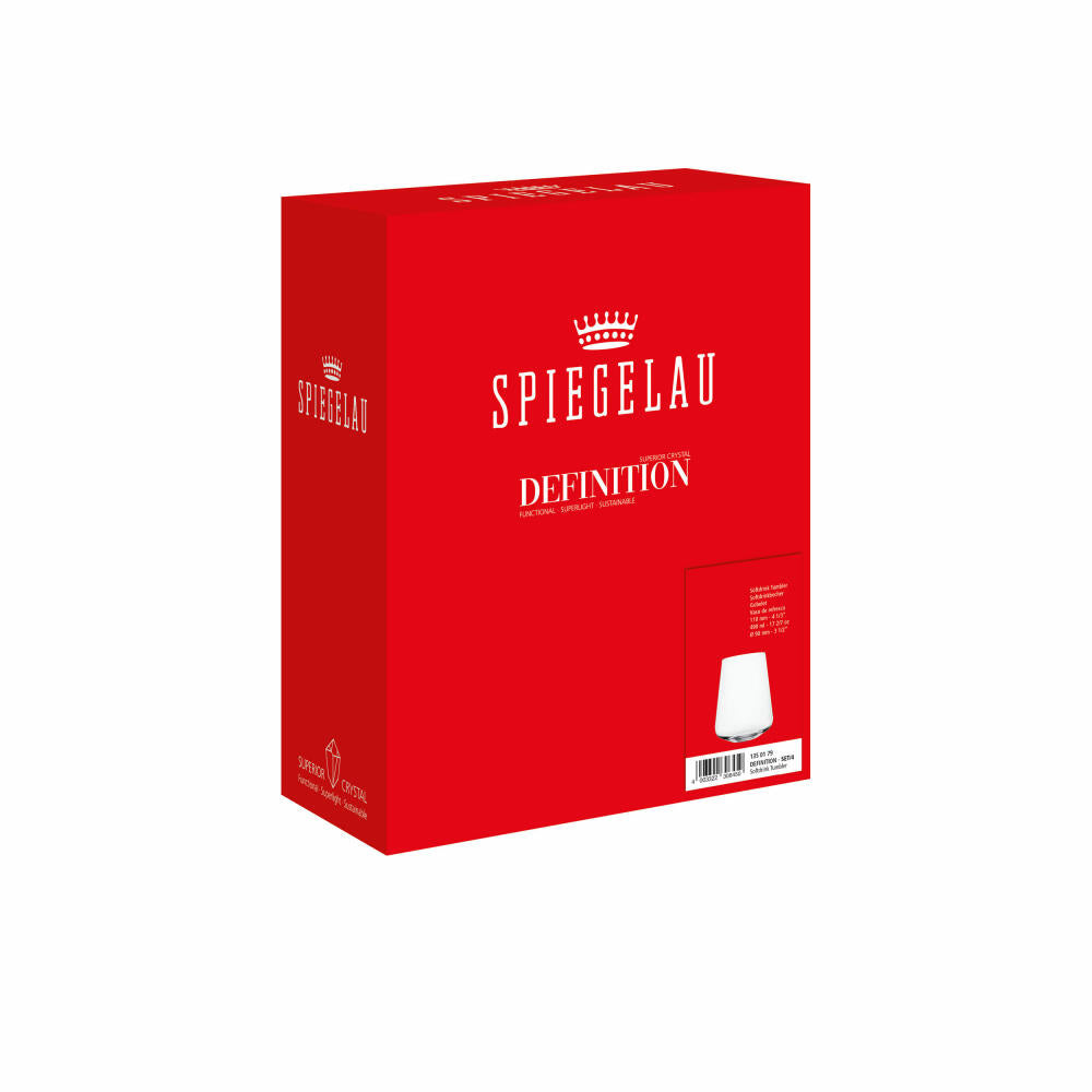 Spiegelau Softdrink 4er Set Definition, Kristallglas, Klar, 490 ml, 1350179