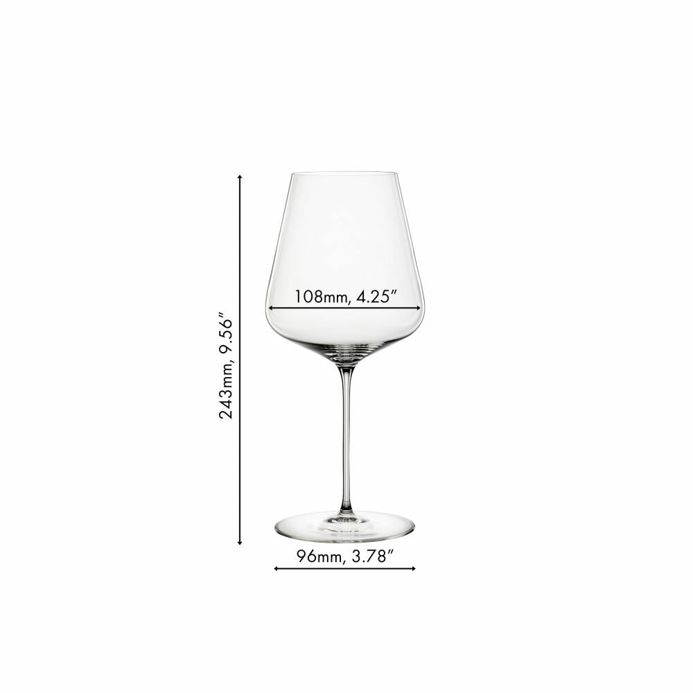Spiegelau Bordeaux-Gläser 6er Set Definition, Rotweingläser, Kristallglas, 750 ml, 1350135