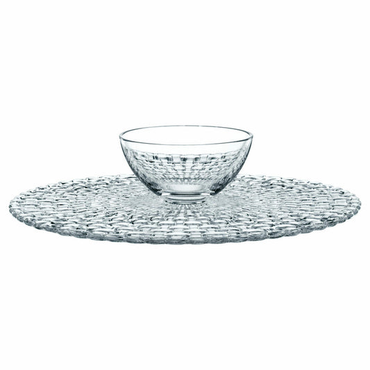 Nachtmann high-quality cake plate Dancing Stars Bossa Nova, crystal glass, 32 cm, Made in Germany, 77809