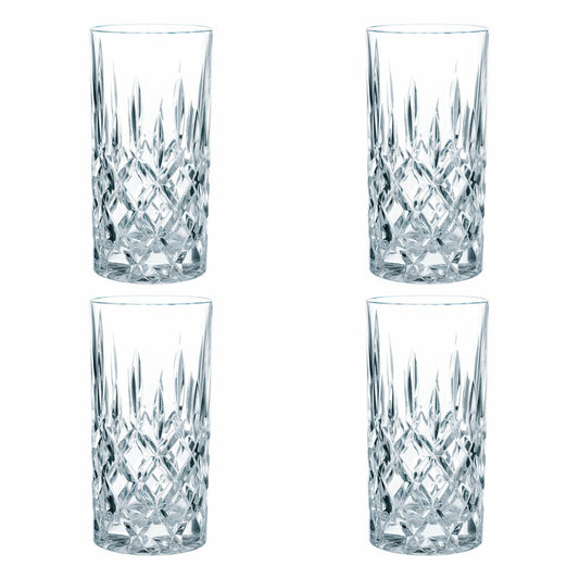 Nachtmann Noblesse long drink glass set, set of 4, water glass, juice glass, crystal glass, H 14.8 cm, 375 ml, 0089208-0