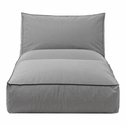 Blomus Bett S Stay, Outdoor-Liege, Kunststoff, Kunstfaser, Stahl pulverbeschichtet, Stone, 25 x 80 x 190 cm, 62041