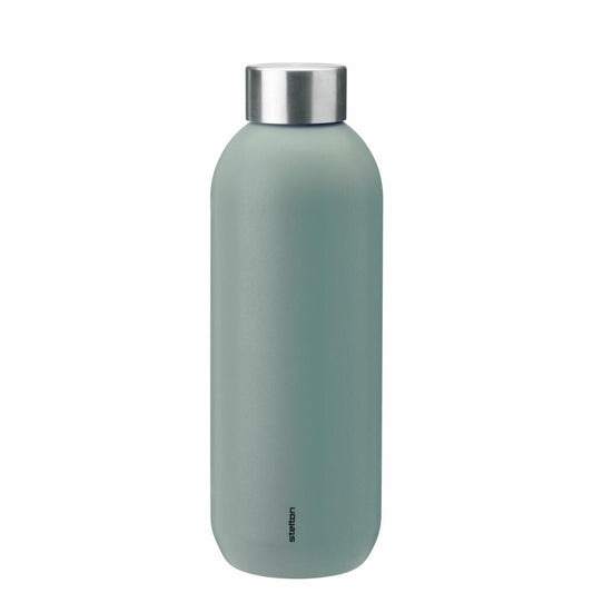 Stelton Isolierflasche Keep Cool, Edelstahl, Kunststoff, Dusty Green, 600 ml, 355-20