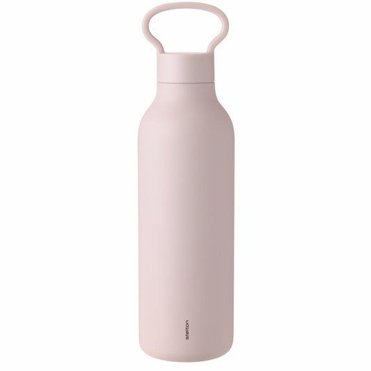 Stelton Isolierflasche Tabi, Edelstahl, Kunststoff, Silikon, Dusty Rose, 550 ml, 372-2