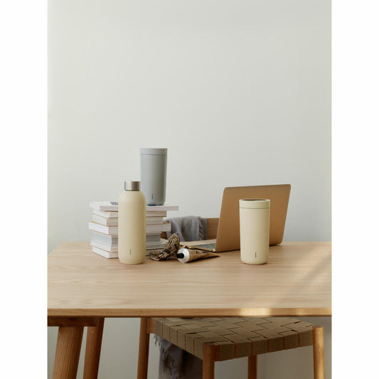 Stelton Thermobecher To Go Click, Edelstahl, Kunststoff, Mellow Yellow, 200 ml, 675-46