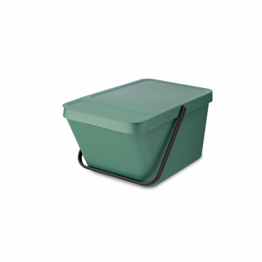 Brabantia Abfallbehälter Sort & Go, Abfalleimer, Mülleimer, Kunststoff, Fir Green, 20 L, 277740