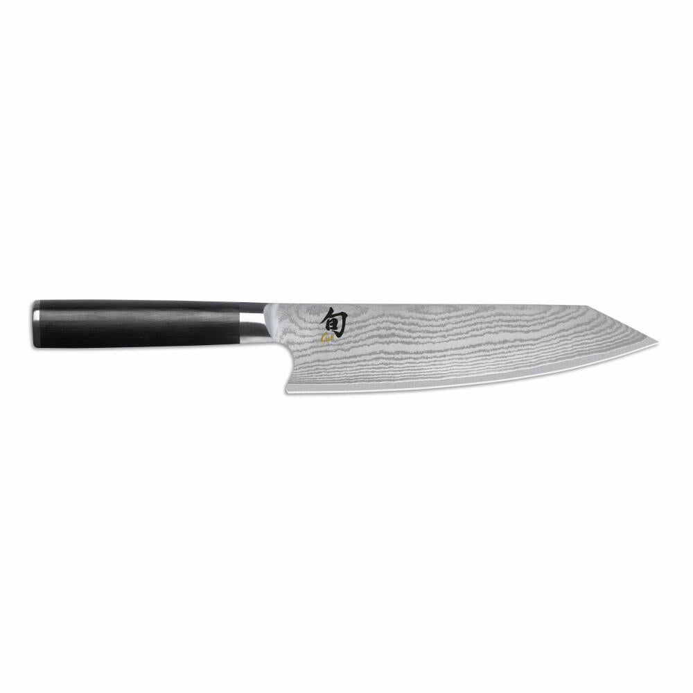 Kai chef's knife Shun Classic Kiritsuke, VG-MAX steel, Damascus steel, Pakka wood, blade length 20 cm, DM-0771