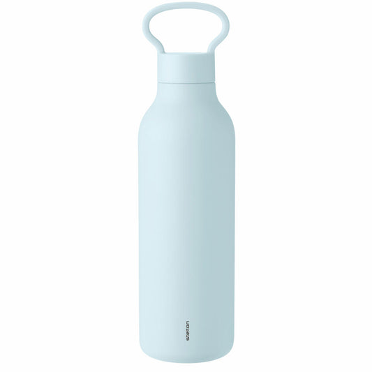 Stelton Isolierflasche Tabi, Edelstahl, Kunststoff, Silikon, Soft Ice Blue, 550 ml, 372-1