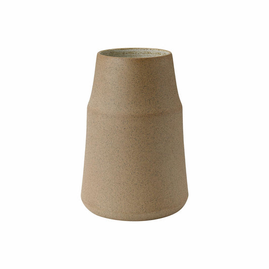 Knabstrup Vase Clay, Dekovase, Blumenvase, Steinzeug, Warm Sand, 18 cm, K1565