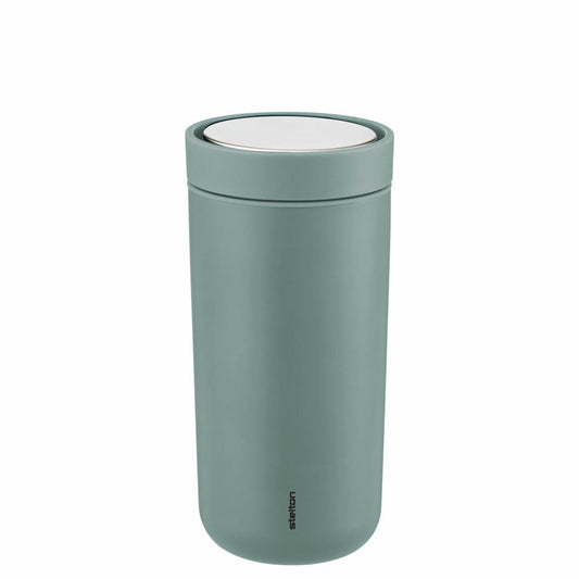 Stelton Thermobecher To Go Click, Edelstahl, Kunststoff, Dusty Green, 400 ml, 685-45