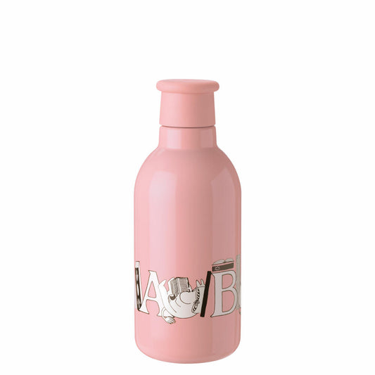 Rig-Tig Isolierflasche Drink-It Moomin ABC, Edelstahl, Kunststoff, Moomin Salmon, 500 ml, Z00711