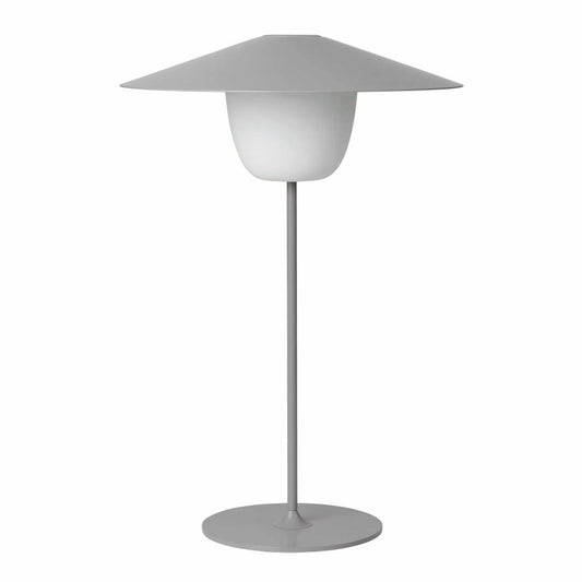 Blomus Mobile LED-Leuchte ANI LAMP LARGE, Lampe, Aluminium matt pulverbeschichtet, Satellite, 66069