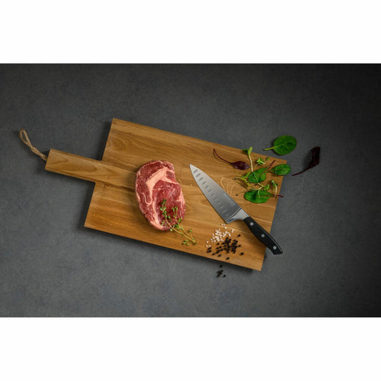 Nirosta Kochmesser Trinity klein, Küchenmesser, Edelstahl, POM, Silber, Schwarz, 15 cm Klingenlänge, 43905