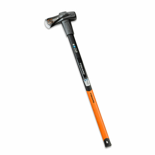 Fiskars Spalthammer X37, Spalt Hammer, Gartenhammer, Gartenzubehör, Stahl / Kunststoff, Schwarz / Orange, 90 cm, 1001704