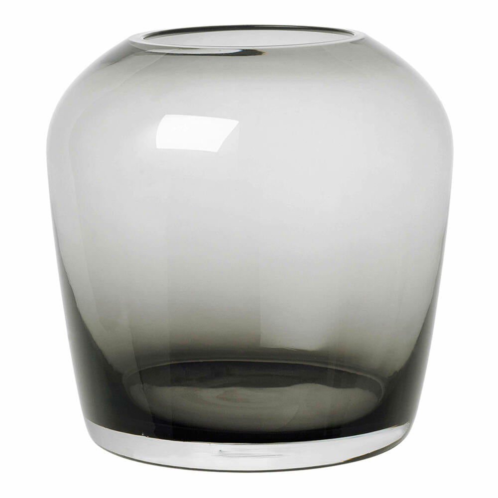 Blomus Vase LETA Smoke small, Dekovase, Blumenvase, Glasvase, Glas farbig, 10.8 cm, 66137