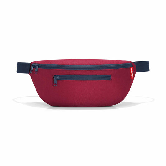 reisenthel beltbag M, Bauchtasche, Gürteltasche, Umhängetasche, Tasche, Polyestergewebe, Dark Ruby, 2 L, WY3035