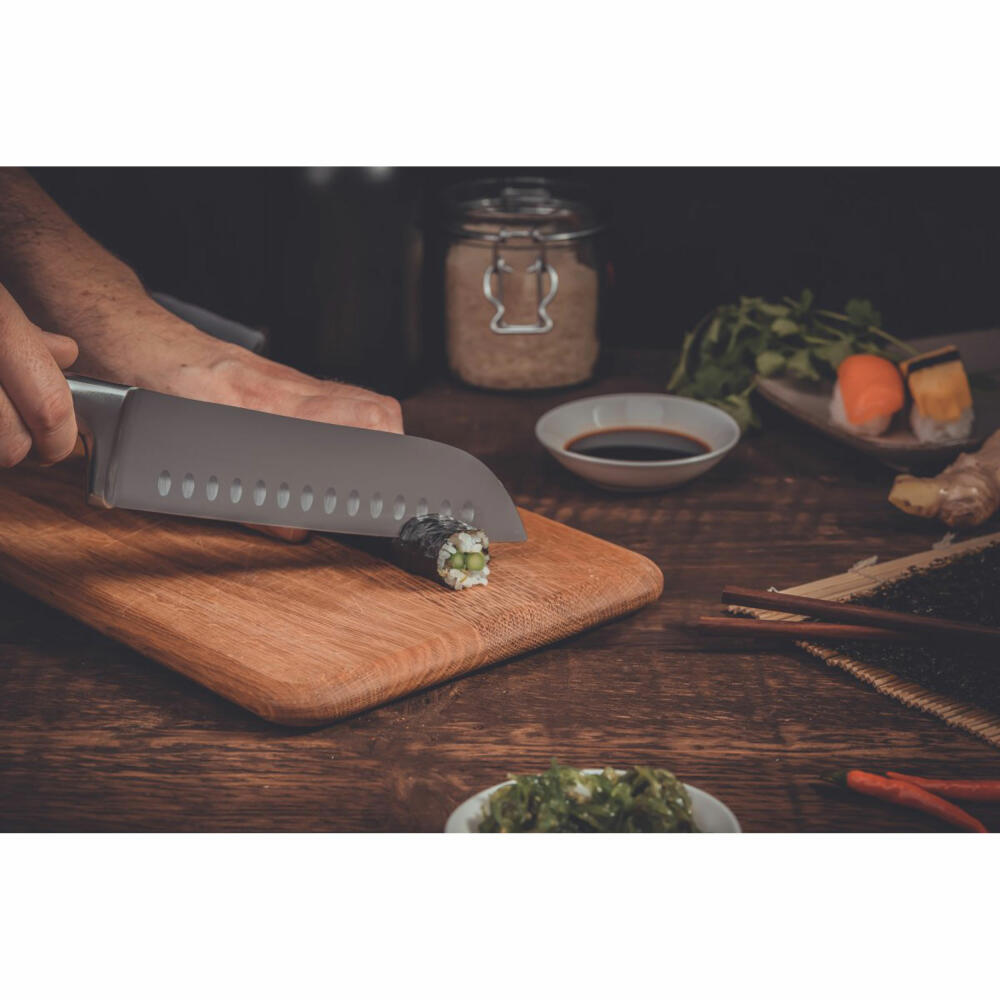 Nirosta Santoku knife Star, kitchen knife, stainless steel, silver, 18 cm blade length, 41832