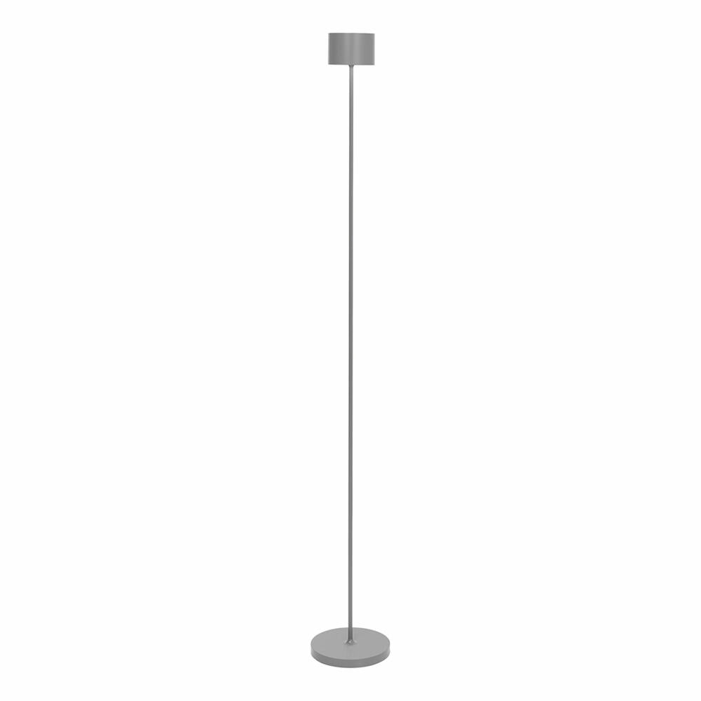 Blomus Mobile LED-Leuchte Farol Floor, dimmbar, USB-aufladbar, Aluminium matt pulverbeschichtet, Kunststoff, Satellite, 115 cm, 66128