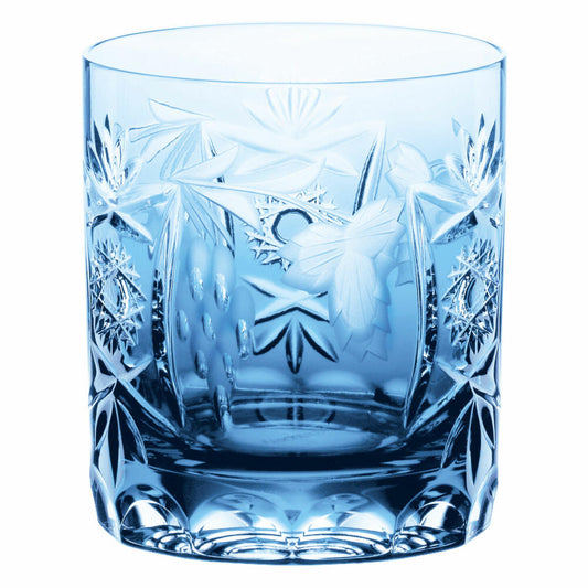 Nachtmann high-quality whiskey glass Pur Grape, aquamarine, glass, crystal glass, 9 cm, 35891