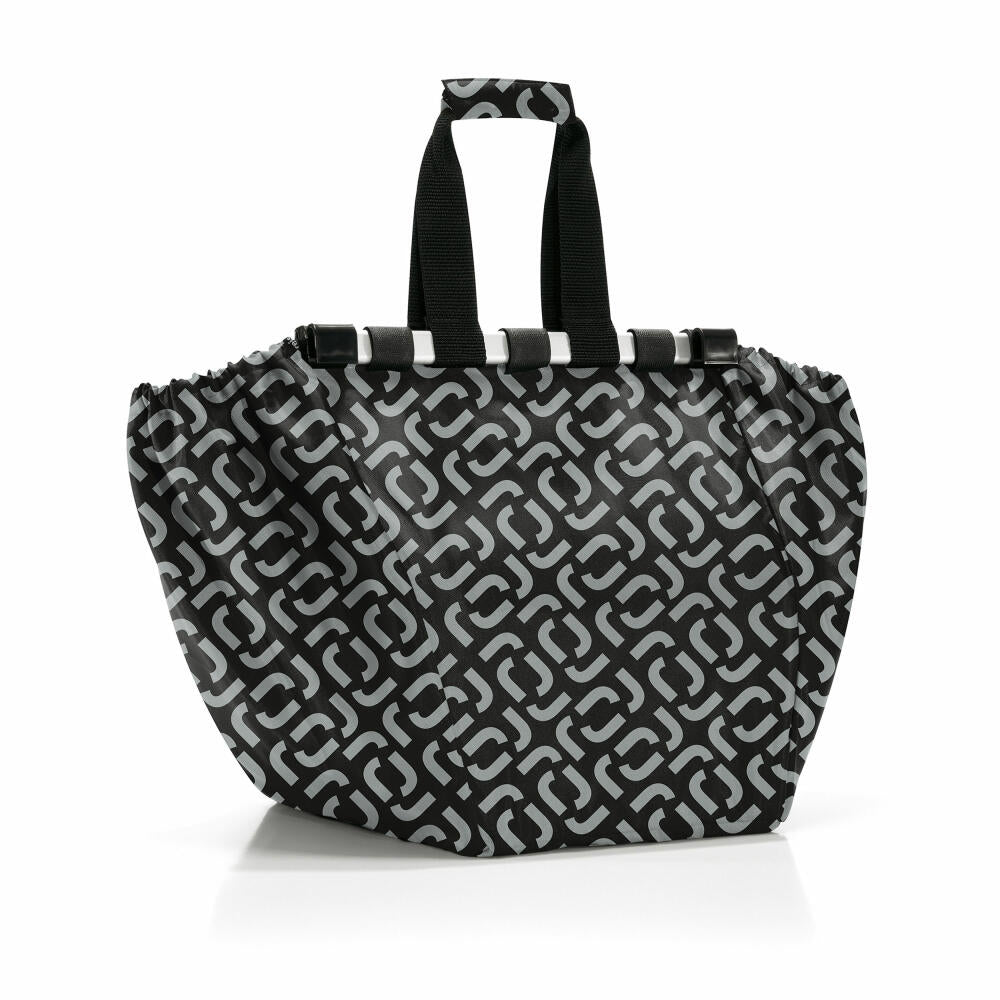 reisenthel easyshoppingbag, Tasche für Einkaufswagen, Einkaufstasche, Polyestergewebe, Signature Black, 30 L, UJ7054