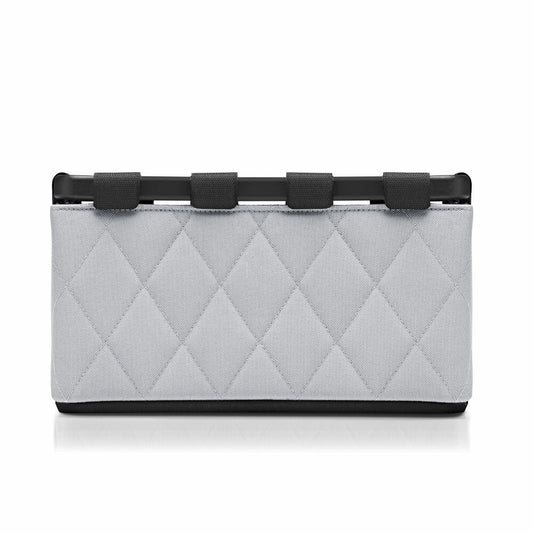 reisenthel framebox S, storage box, recycled polyester fabric, Frame Rhombus Light Grey, 7 L, XF7062