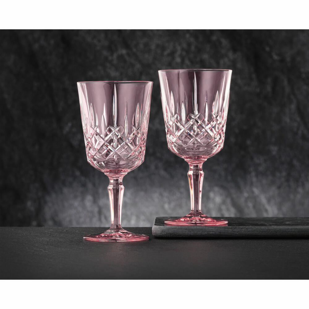 Nachtmann Cocktail/Wine Glass Set of 2 Noblesse, Crystal Glass, Rosé, 355 ml, 105218