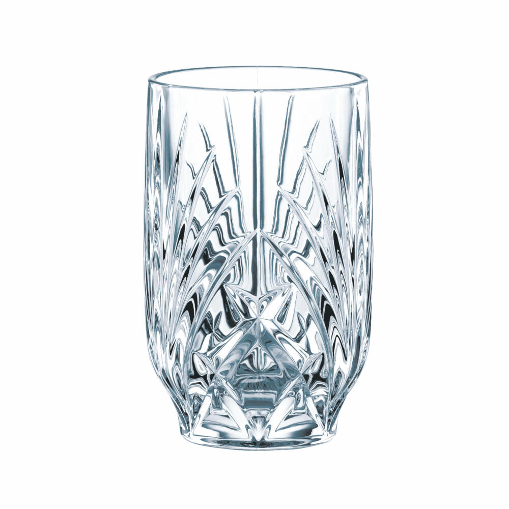 Nachtmann Palais Saftbecher, 6er Set, Trinkbecher, Wasserglas, Kristallglas, H 11.5 cm, 265 ml, 0092954-0