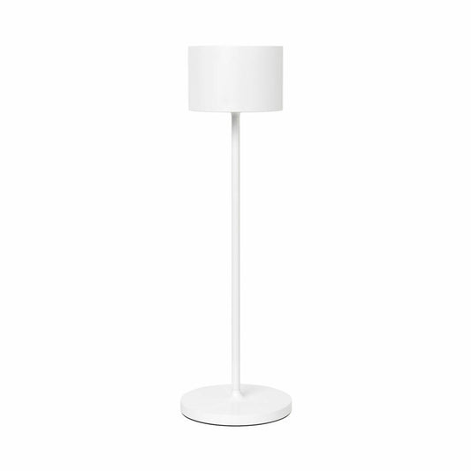 Blomus Mobile LED-Leuchte FAROL White, LED-Lampe, Stehleuchte, Tischleuchte, Aluminium, Weiß, 66124