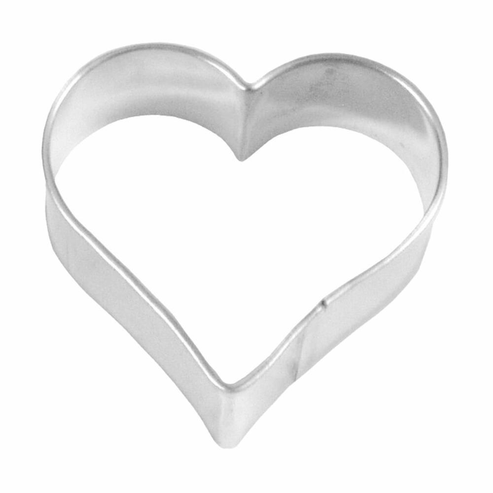 Birkmann cookie cutter heart, cookie cutter, cookie shape, biscuit, cookies, tinplate, 4.5 cm, 130449