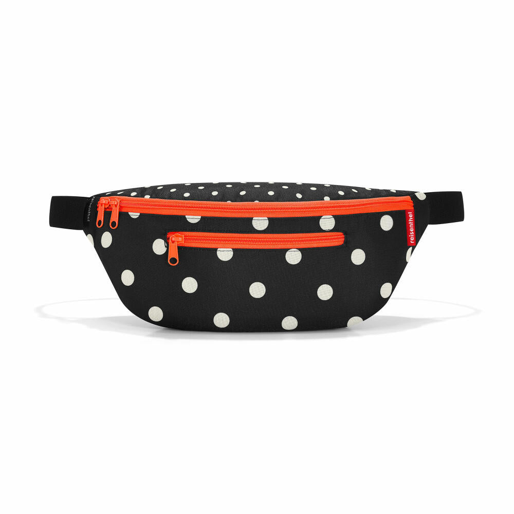 reisenthel beltbag M, Bauchtasche, Gürteltasche, Umhängetasche, Tasche, Polyestergewebe, Mixed Dots, 2 L, WY7051