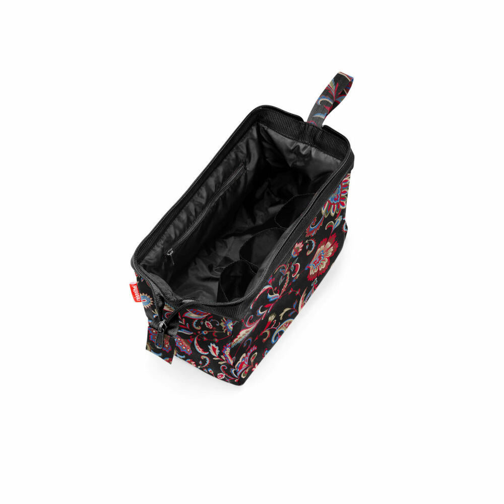 reisenthel travelcosmetic, beauty case, toiletry bag, cosmetic bag, Paisley Black, 4 L, WC7064