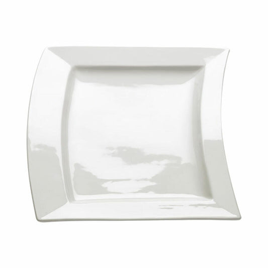 Maxwell &amp; Williams Sway Square Plate, Tray, Serving Plate, Square, Porcelain, White, 30.5 cm, JX31022